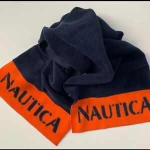Nautica Scarf - NauTech Fleece - Navy Blue Orange